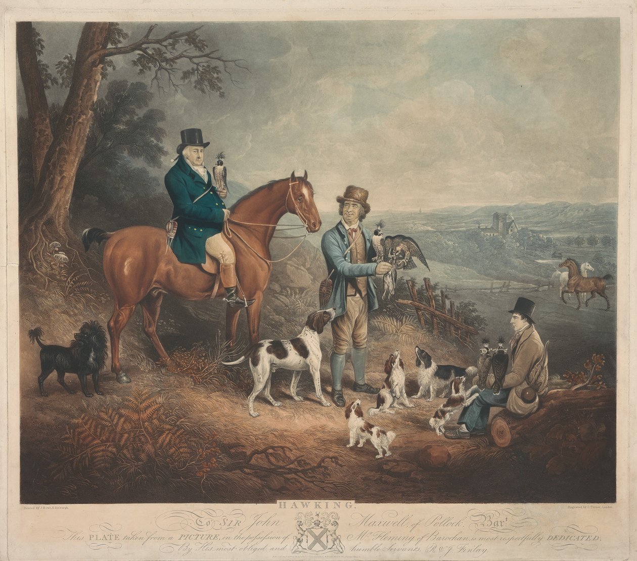 Malcolm Fleming z Barochan 1745-1811. Hawkinga... autorstwa Charles Turner