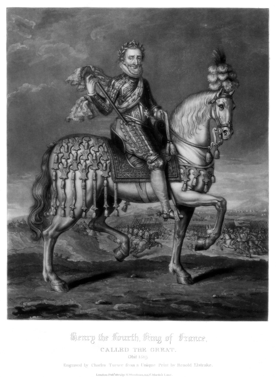 Henryk IV, król Francji, 1816. autorstwa Charles Turner