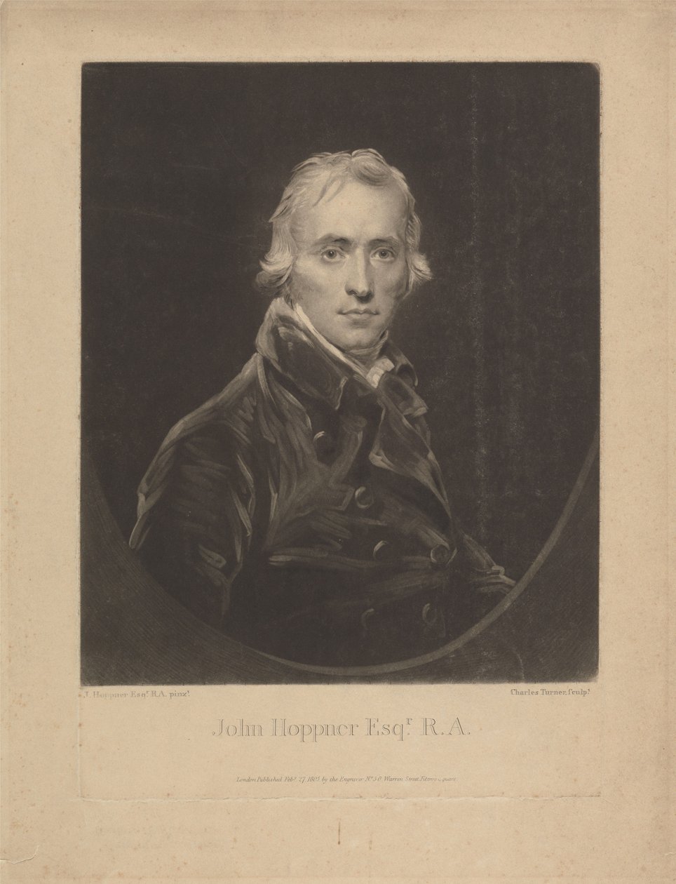John Hoppner autorstwa Charles Turner