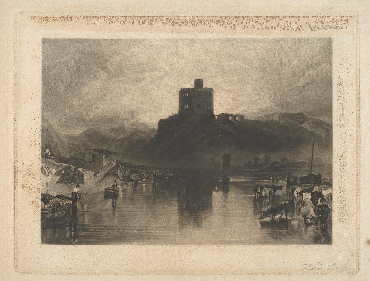 Zamek Norham nad rzeką Tweed autorstwa Charles Turner