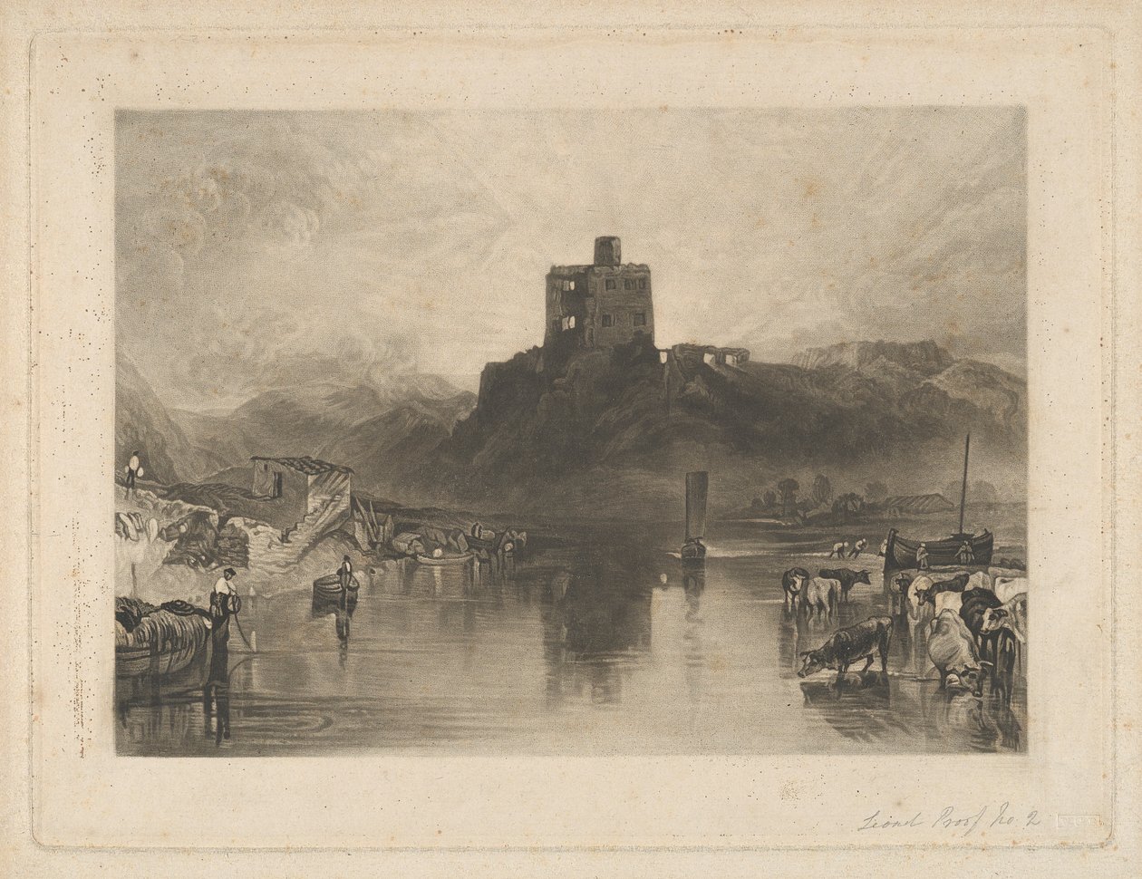 Zamek Norham nad rzeką Tweed autorstwa Charles Turner