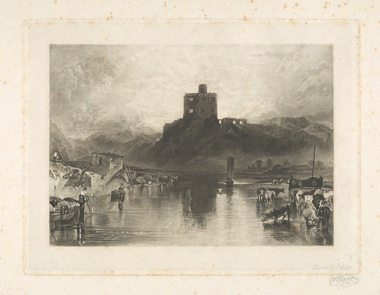Zamek Norham nad rzeką Tweed autorstwa Charles Turner