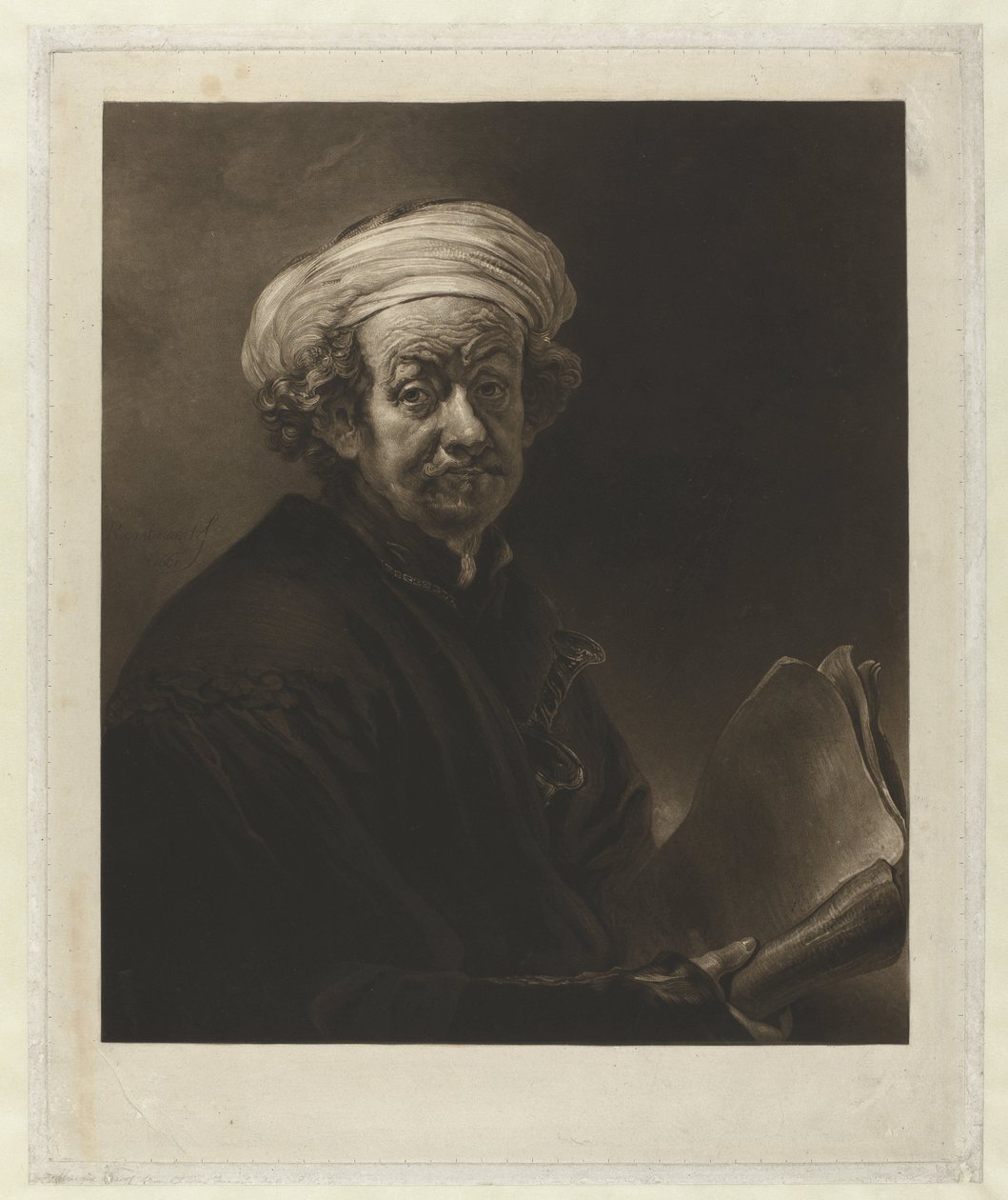 Rembrandt jako Paul autorstwa Charles Turner