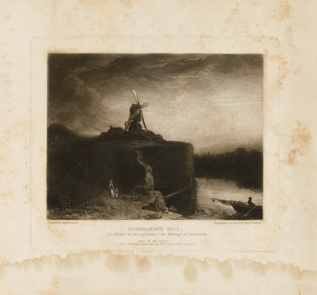 Młyn Rembrandta autorstwa Charles Turner