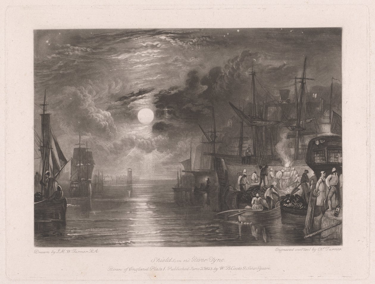 Shields nad rzeką Tyne autorstwa Charles Turner