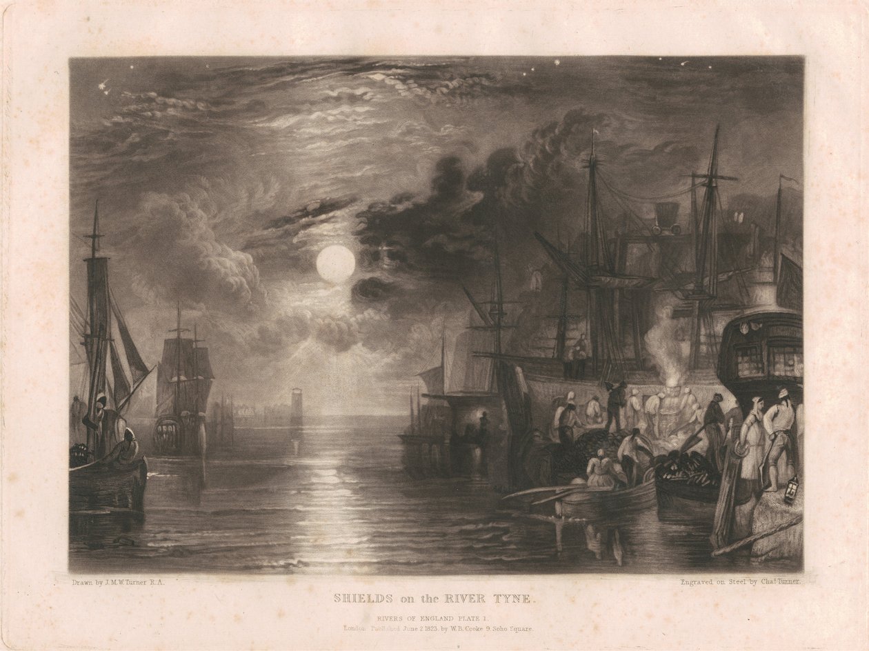 Tarcze nad rzeką Tyne autorstwa Charles Turner