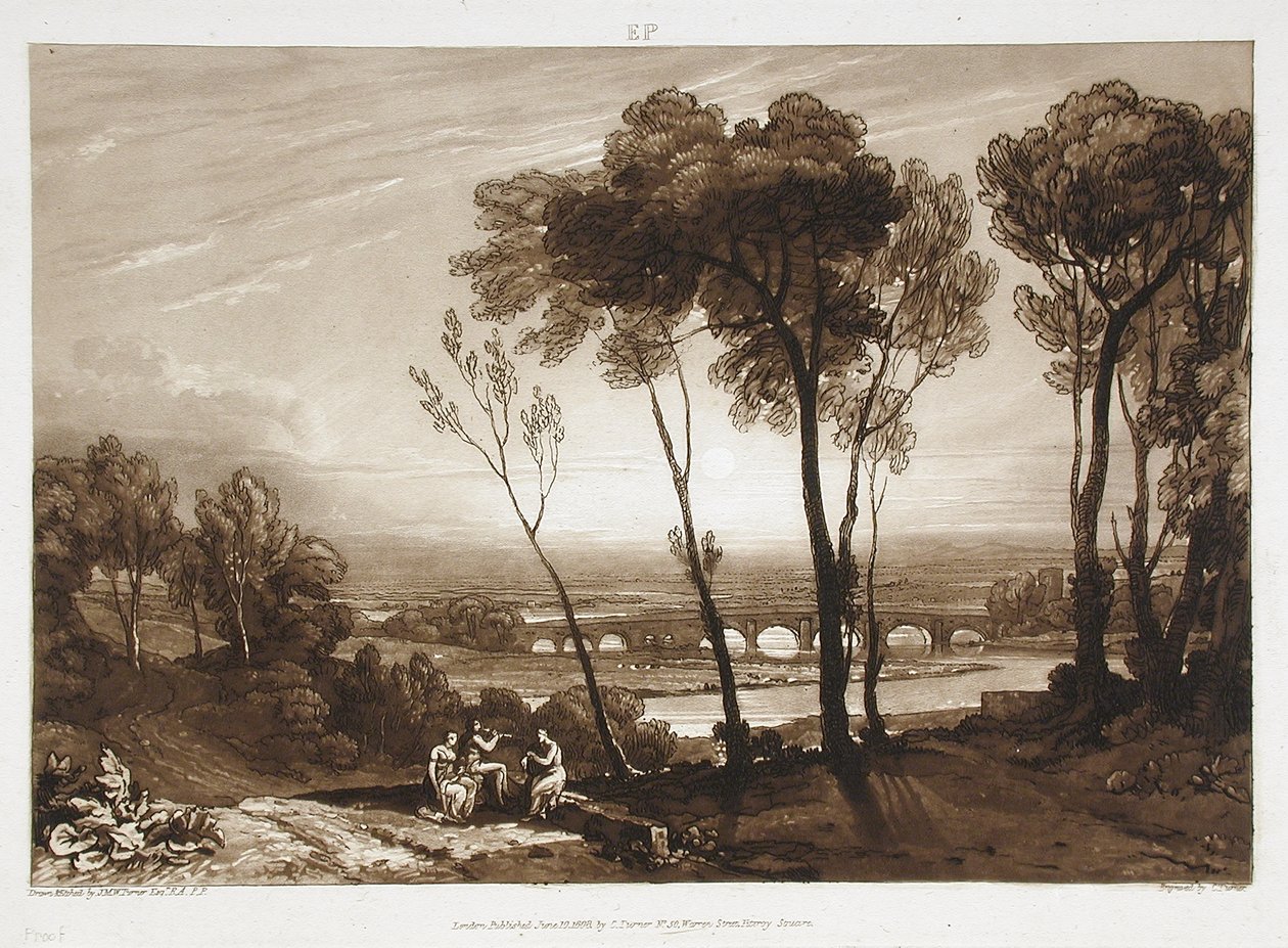 Most w oddali autorstwa Charles Turner