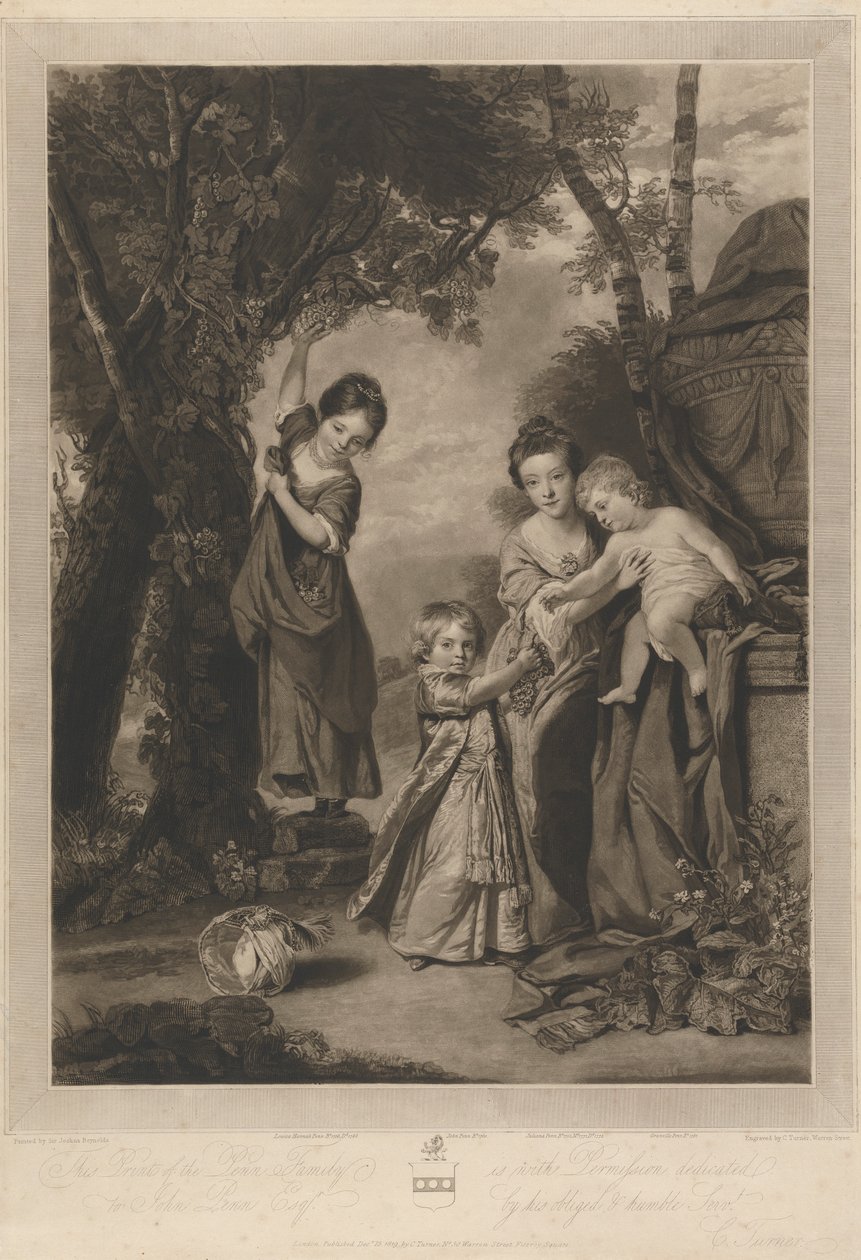 Rodzina Pennów autorstwa Charles Turner