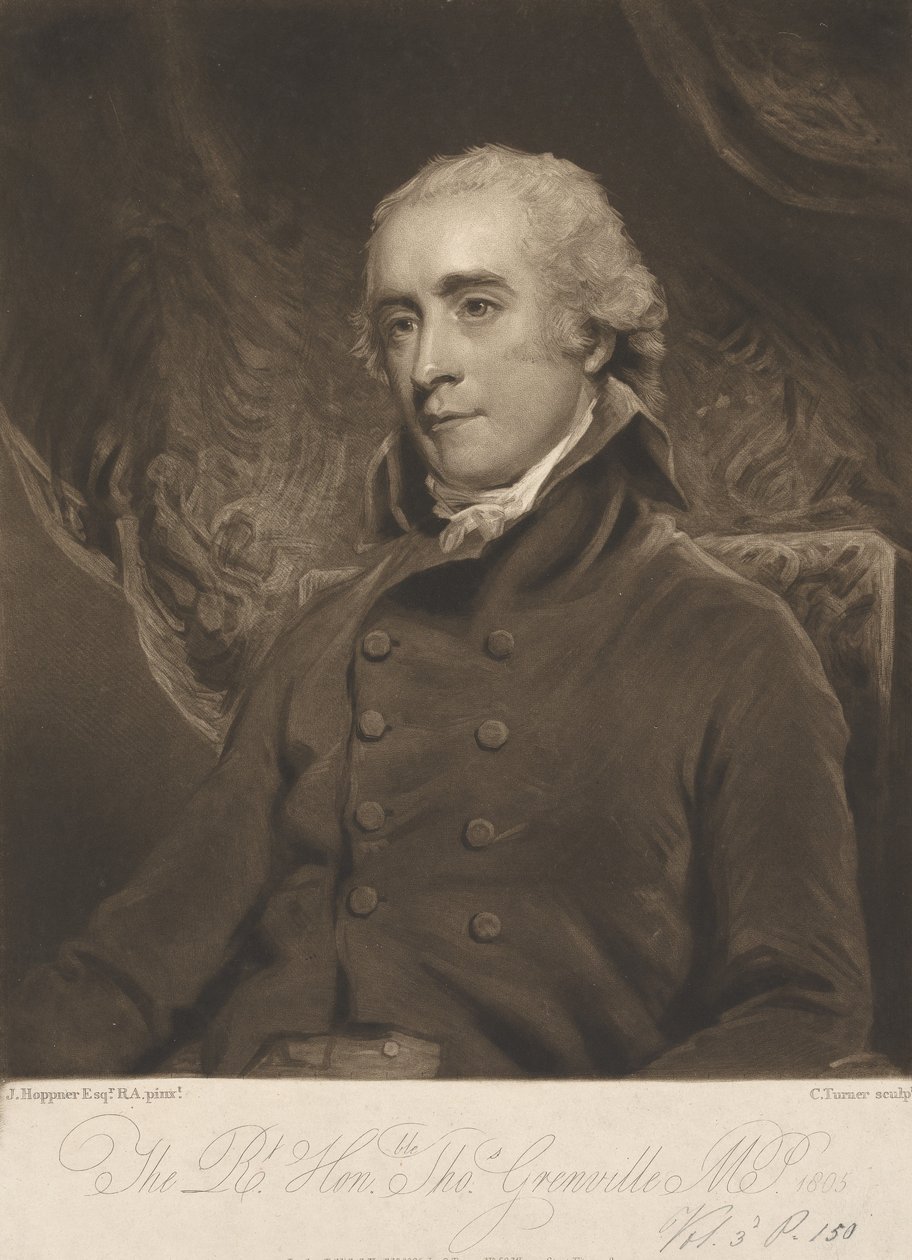 Jego Ekscelencja Thomas Grenville autorstwa Charles Turner