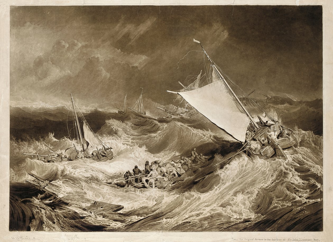Wrak statku, 1807 autorstwa Charles Turner
