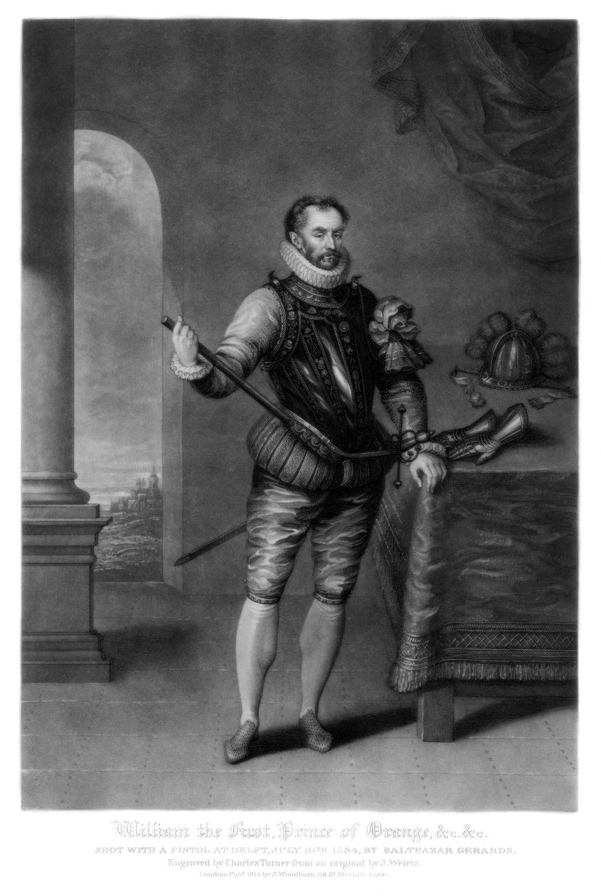 Wilhelm I, książę Orański, 1816. autorstwa Charles Turner
