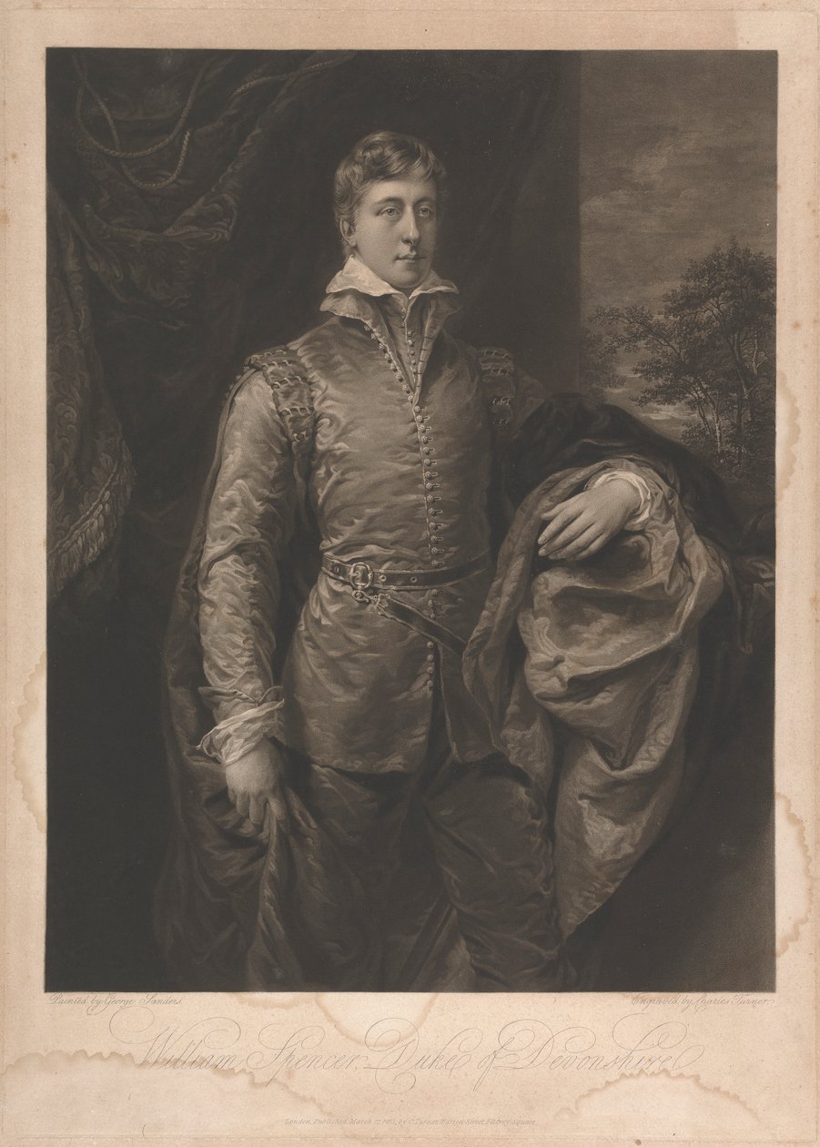 Williama Spencera, księcia Devonshire autorstwa Charles Turner