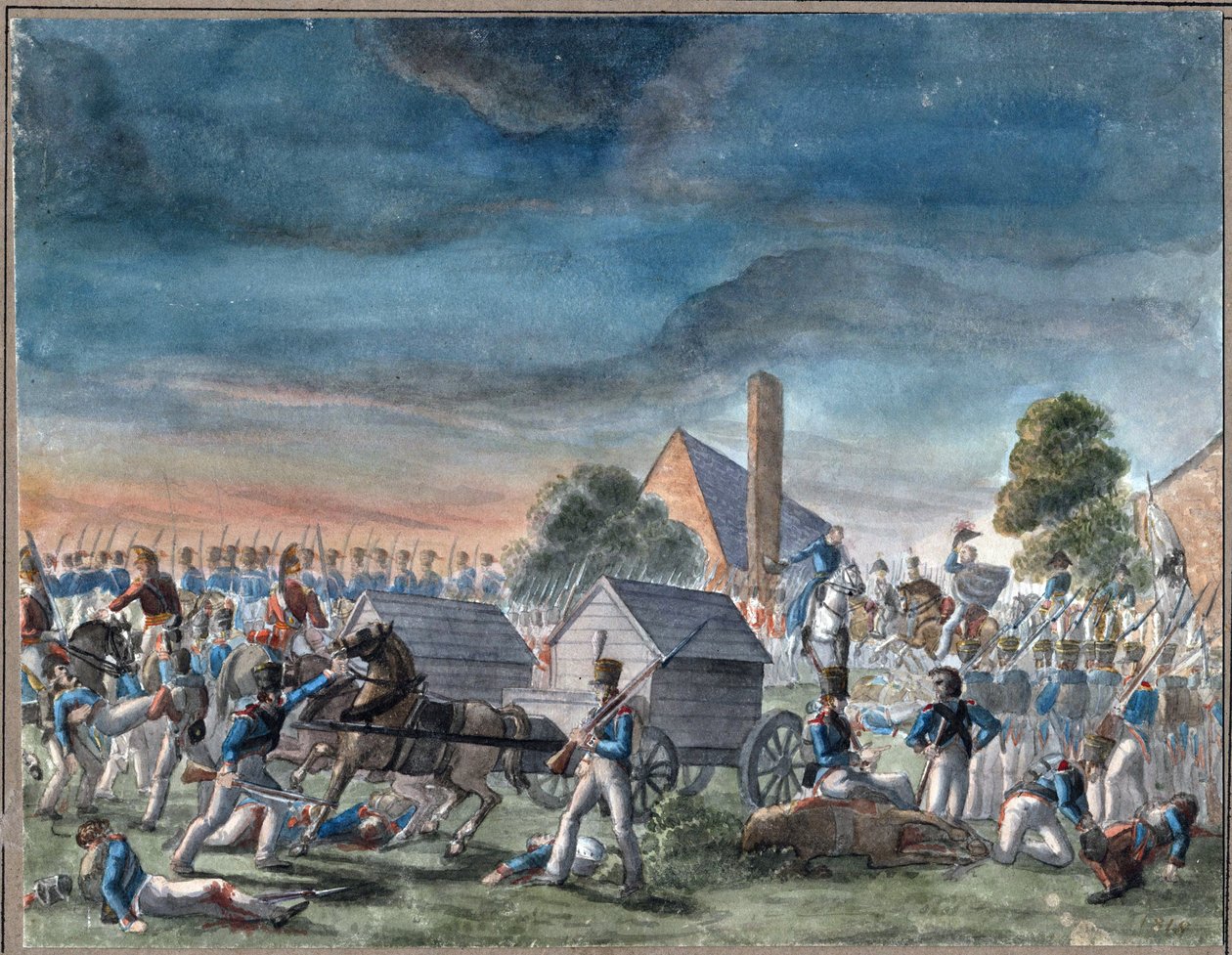 Spotkanie księcia Wellington i księcia Bluechera autorstwa Charles Turner Warren