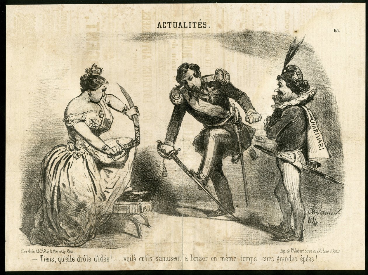 Ilustracja Charlesa Verniera (?-1887) w Le Charivari autorstwa Charles Vernier