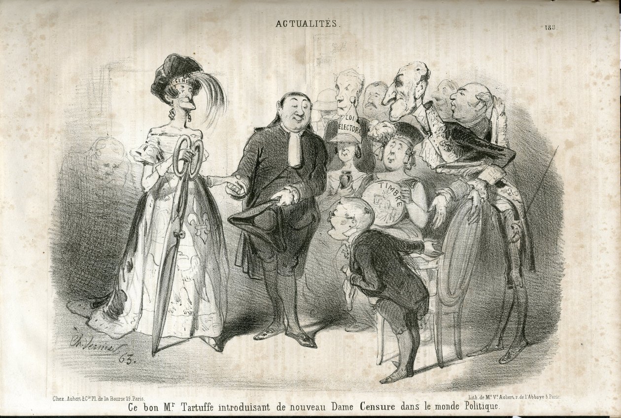 Ilustracja Charlesa Verniera (?-1887) w Le Charivari autorstwa Charles Vernier