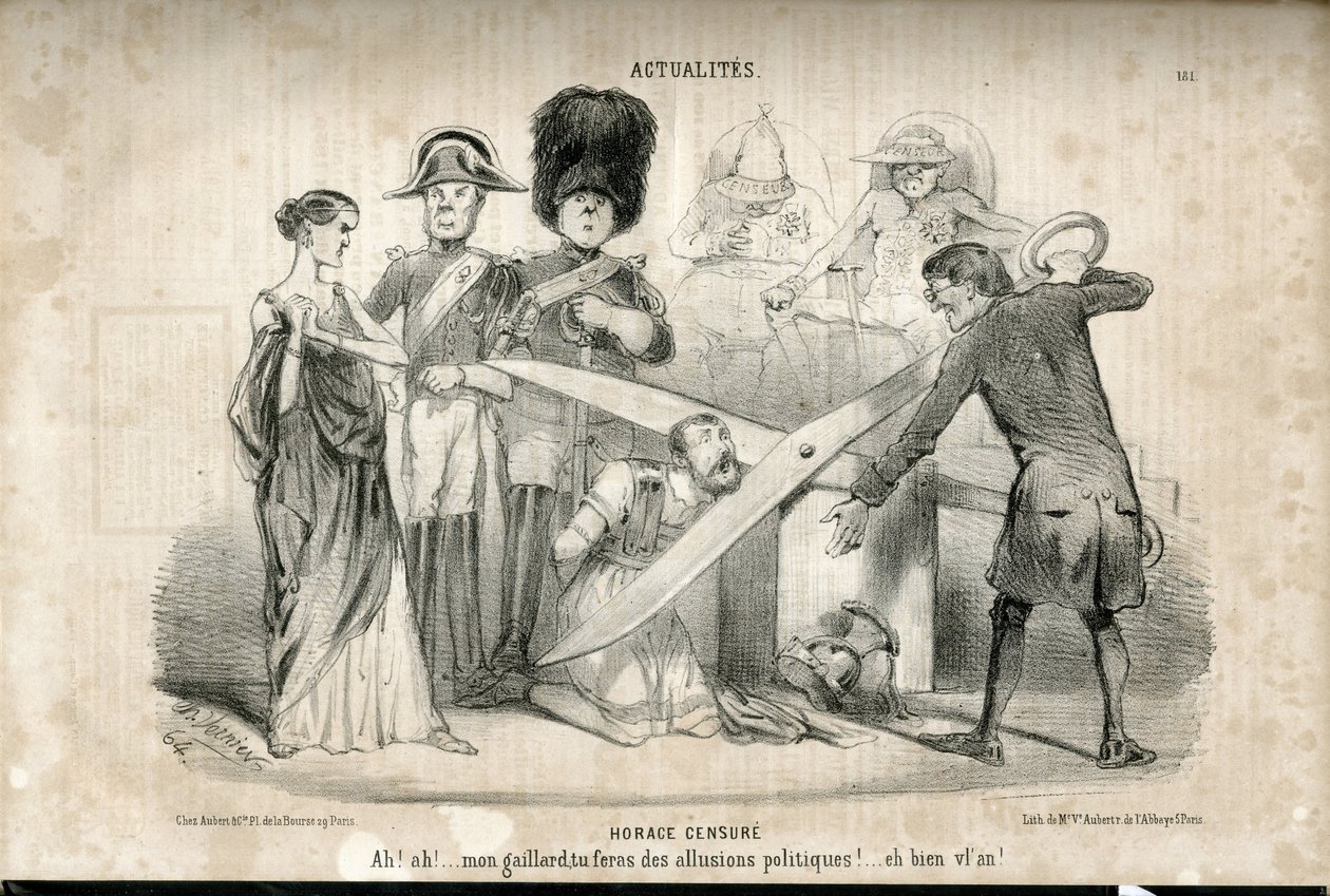 Ilustracja Charlesa Verniera (?-1887) w Le Charivari autorstwa Charles Vernier