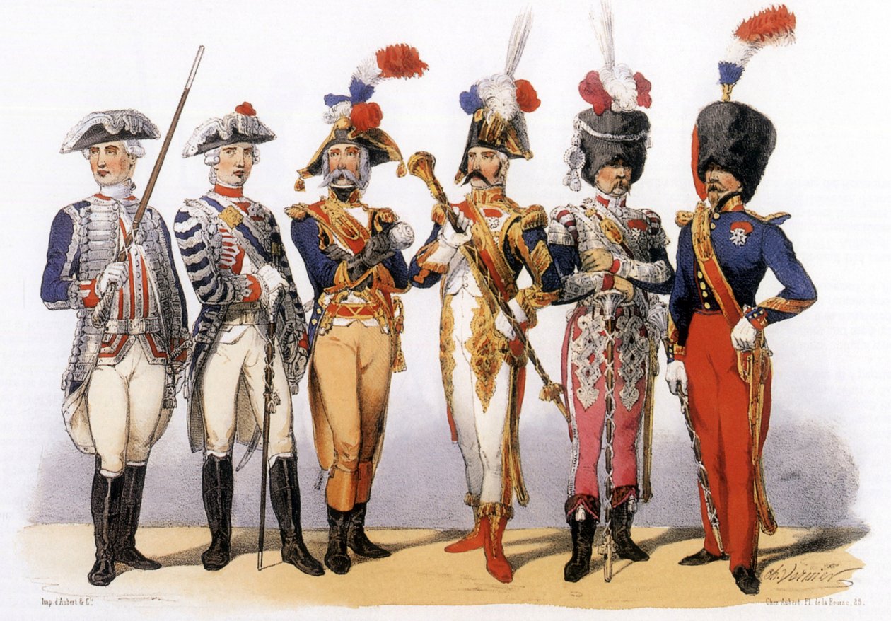 Mundury armii francuskiej: Major perkusji (18-19 wiek) autorstwa Charles Vernier