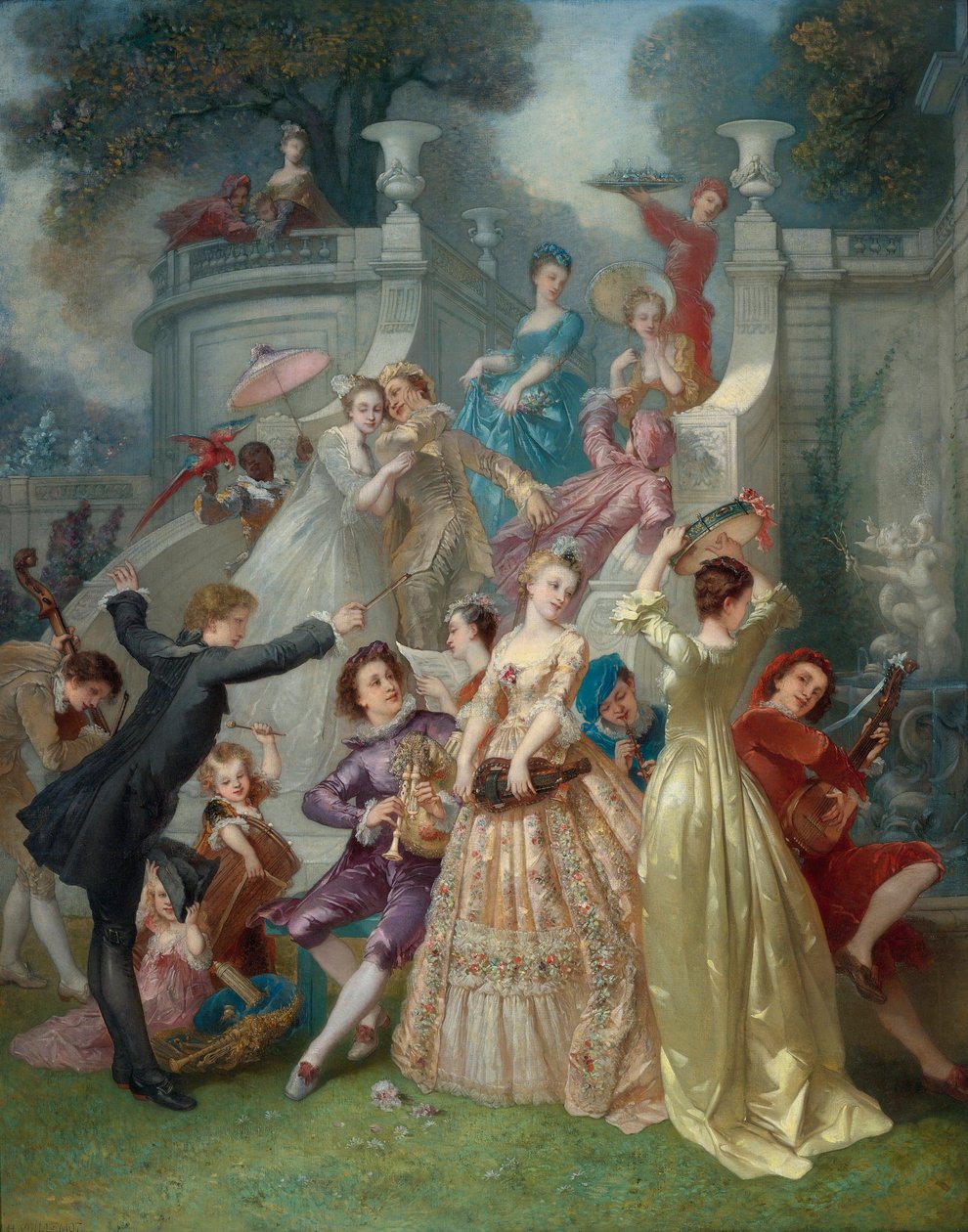 O młodość! Wiosna życia! O wiośnie! Młodzież roku! par Voillemot, Andre-Charles (1823-1893). Olej na płótnie, format : 163,5x131, , Kolekcja prywatna autorstwa Charles Voillemot
