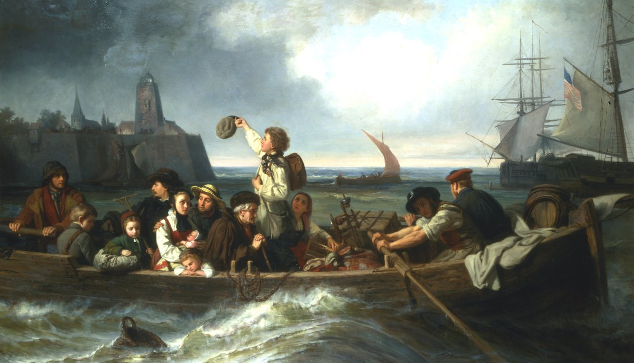 Emigracja do Ameryki, XIX wiek autorstwa Charles Volkmar