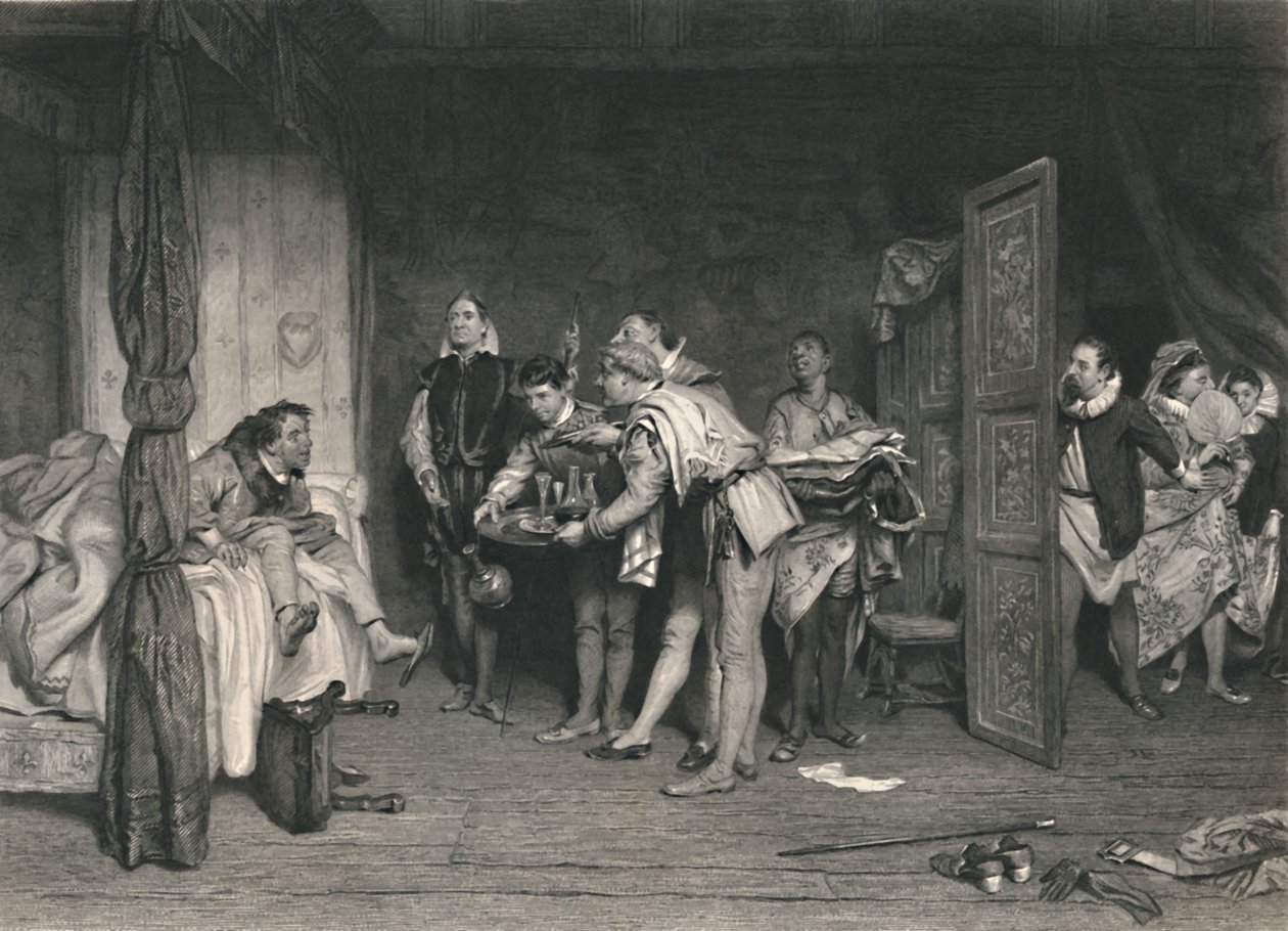 Christopher Sly Poskromienie złośnicy, ok. 1870. autorstwa Charles W. Sharpe