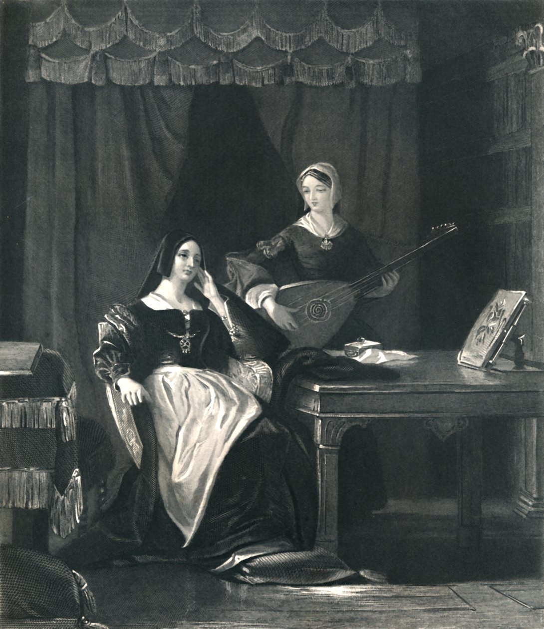 Królowa Katarzyna Król Henryk VIII, c1870 autorstwa Charles W. Sharpe