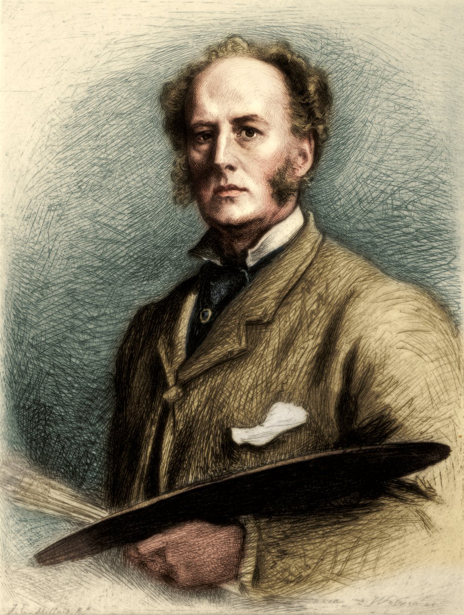 John Everett Millais, brytyjski artysta, ok. 1880-1882 autorstwa Charles Waltner