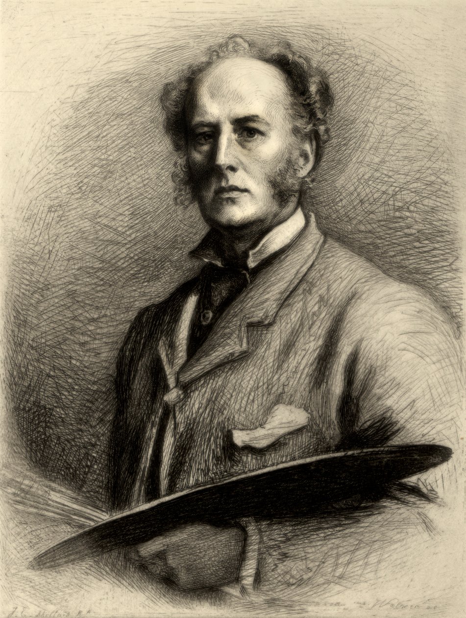 John Everett Millais, brytyjski artysta, ok. 1880-1882. autorstwa Charles Waltner