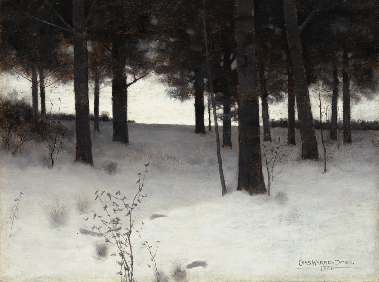 Lasy zimą, 1886. autorstwa Charles Warren Eaton