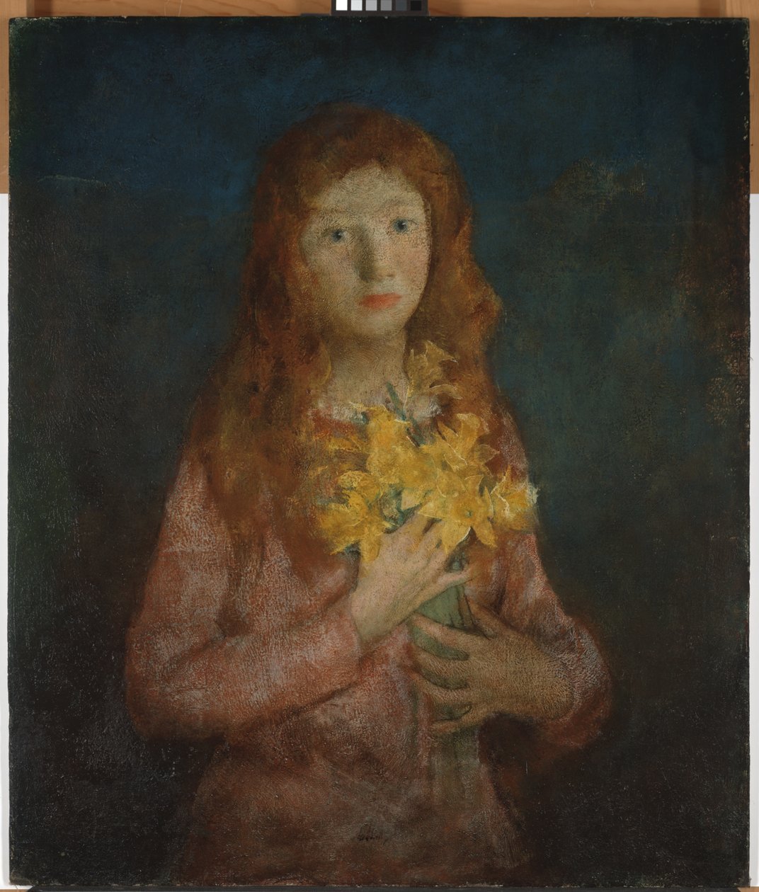 Zastęp złotych żonkili, przed 1927 (olej na płótnie naklejony na deskę kompozycyjną) autorstwa Charles Webster Hawthorne