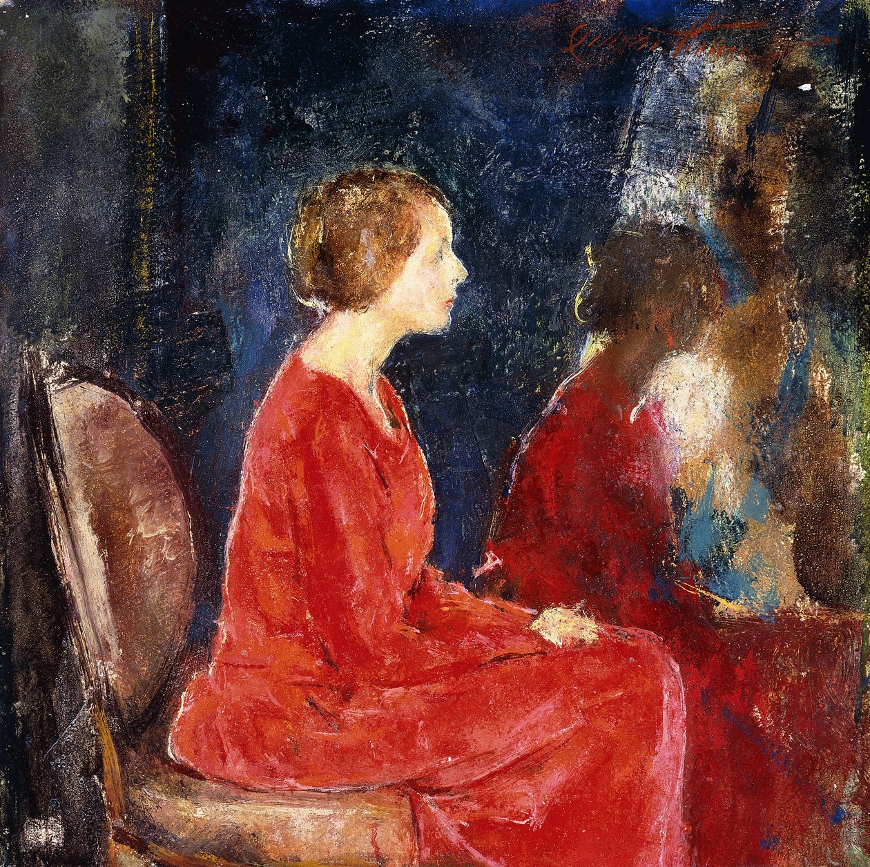 Czerwona Sukienka autorstwa Charles Webster Hawthorne
