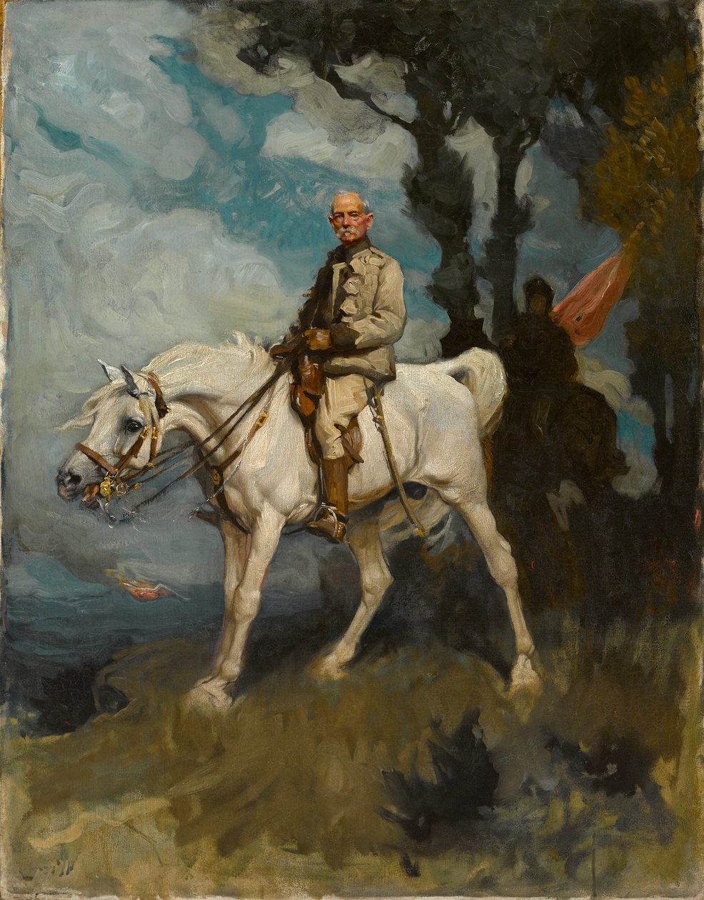 Generał Sir Frederick Sleigh Roberts na koniu Vonolel autorstwa Charles Wellington Furse