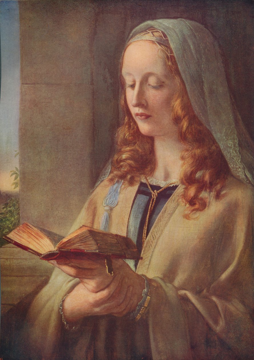 Medytacja panieńska, 1847, c1915 autorstwa Charles West Cope