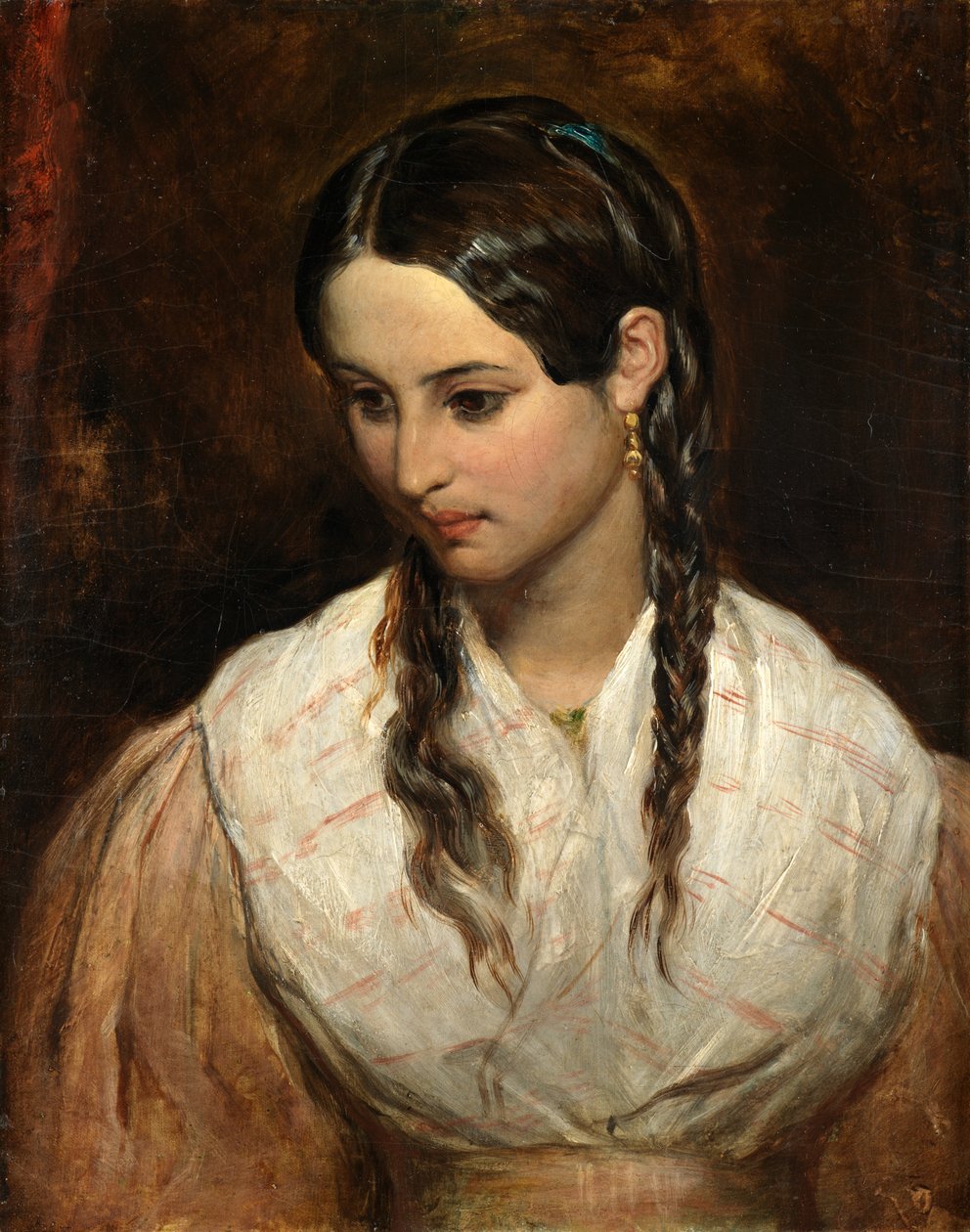 Córka karczmarza (olej na płótnie) autorstwa Charles West Cope
