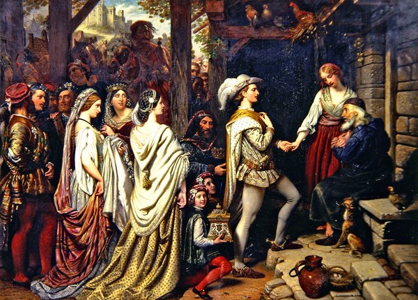 Wesele Giseldy (olej na płótnie) autorstwa Charles West Cope