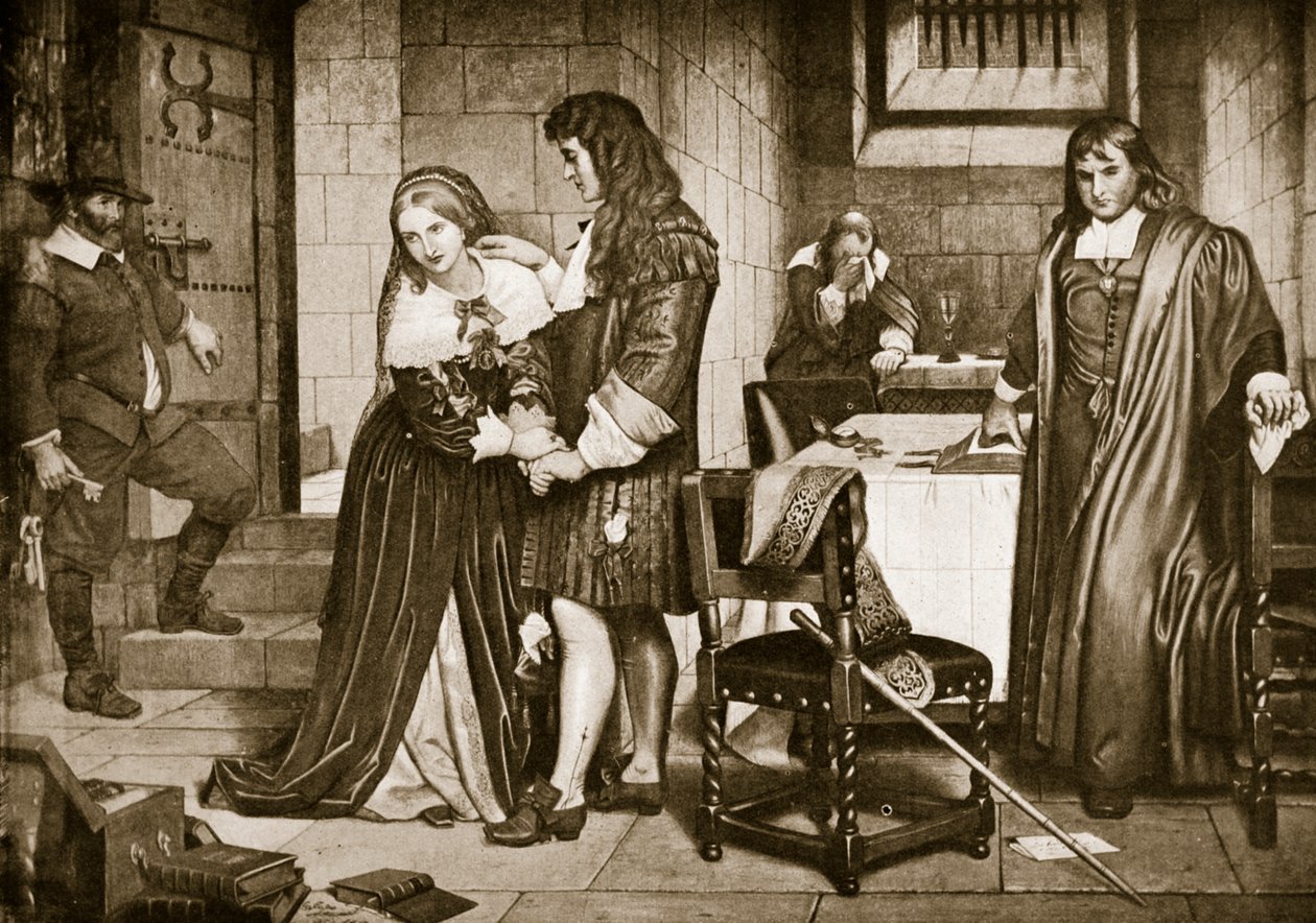 Rozstanie Pana i Lady Russell, 1683 autorstwa Charles West Cope