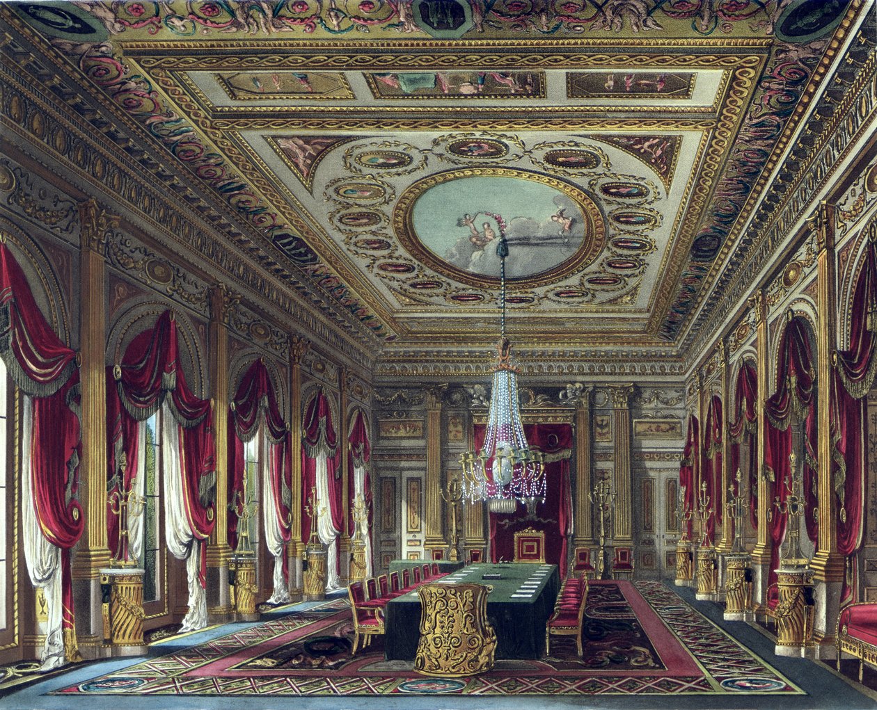 Sala tronowa, Carlton House, z 