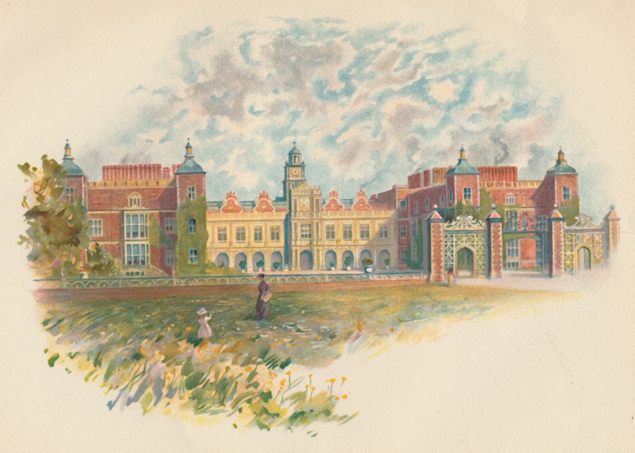 Hatfield House, Hertfordshire - front południowy, c1890 autorstwa Charles Wilkinson