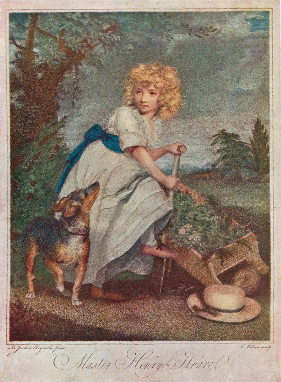 Mistrz Henry Hoare 1784-1836, jako chłopiec, ogrodnictwo, 1883 1906 autorstwa Charles Wilkinson