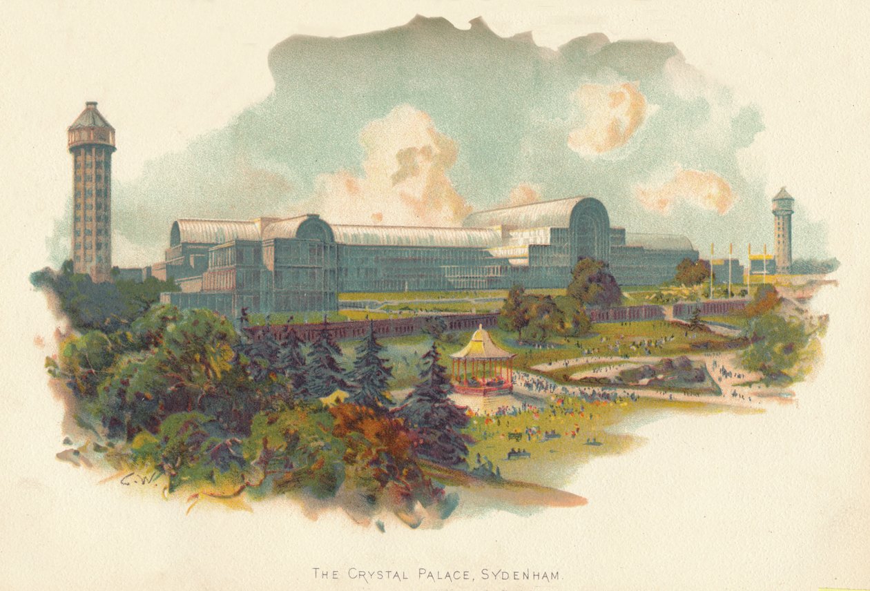 Kryształowy Pałac, Sydenham, ok. 1890 r. autorstwa Charles Wilkinson