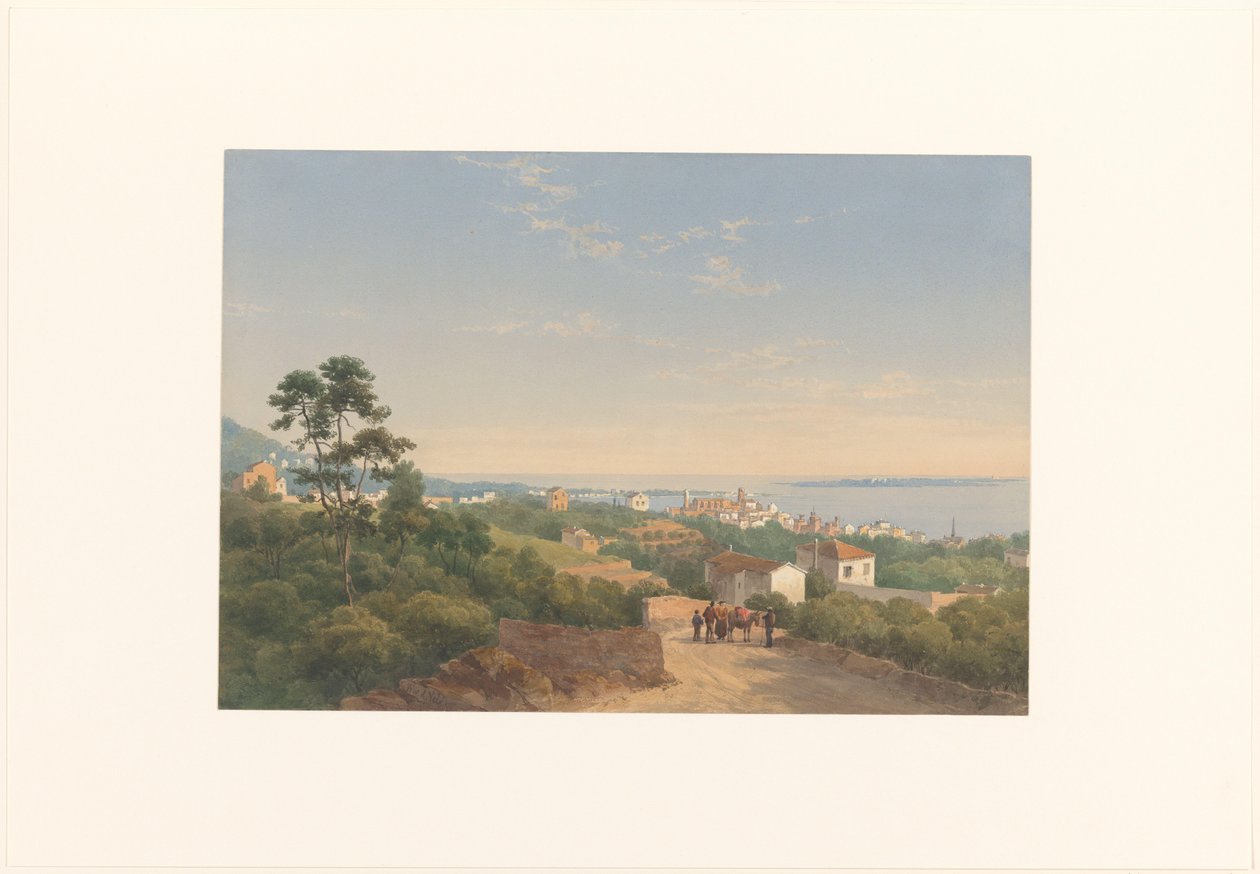 Widok na Cannes autorstwa Charles William Meredith van de Velde