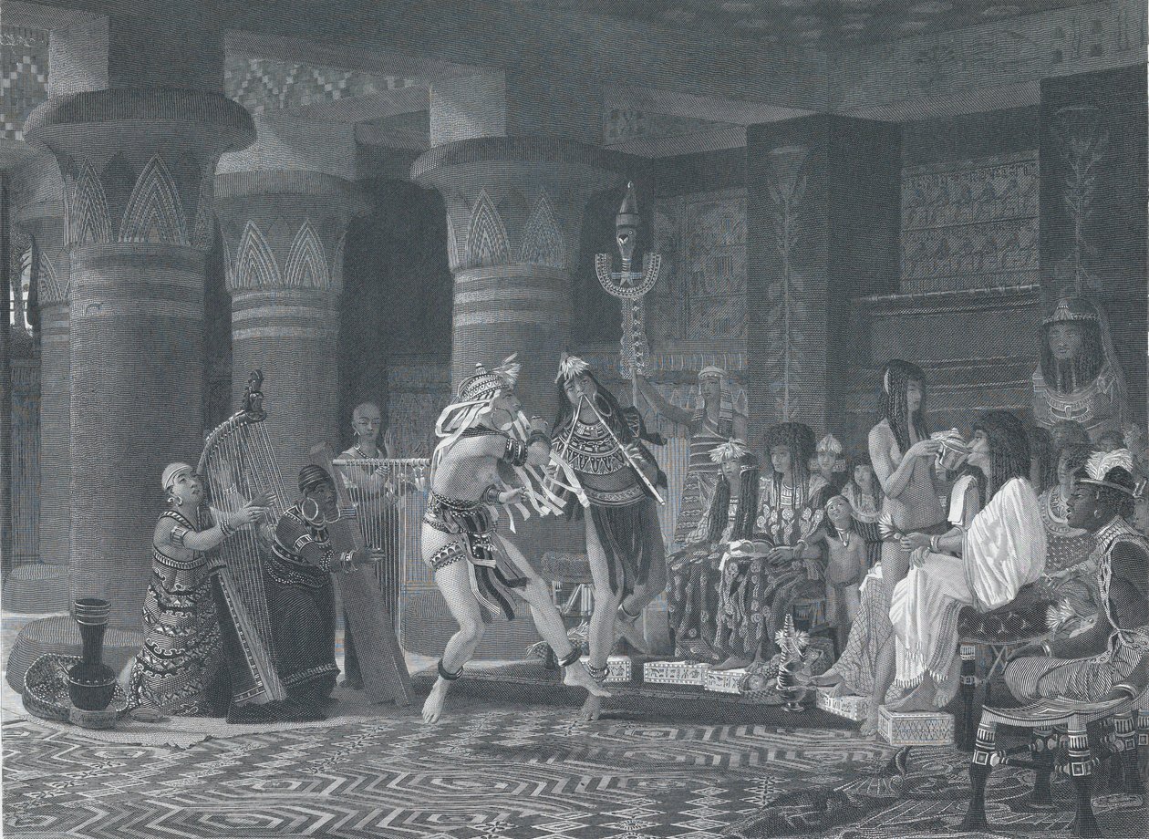 Rozrywka w starożytnym Egipcie, 1876. autorstwa Charles William Sharpe