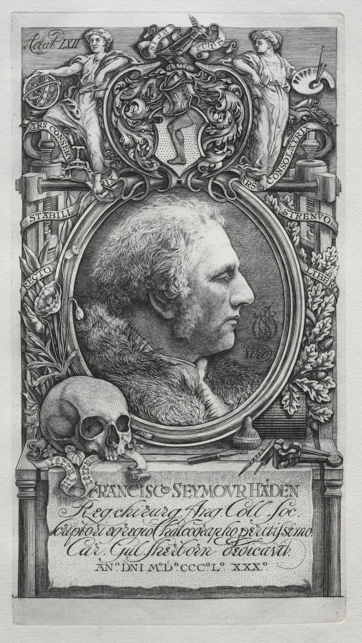 Hadeniana - Portret Sir Francisa Seymoura Hadena, 1880. autorstwa Charles William Sherborn