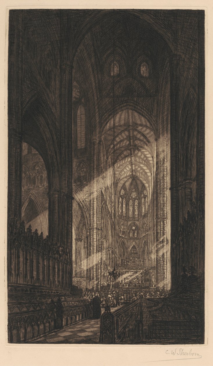 Westminster Abbeypolish autorstwa Charles William Sherborn