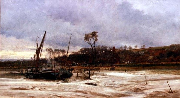 Rainham Quay autorstwa Charles William Wyllie