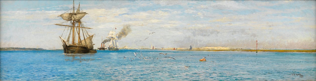 Woda w Southampton autorstwa Charles William Wyllie