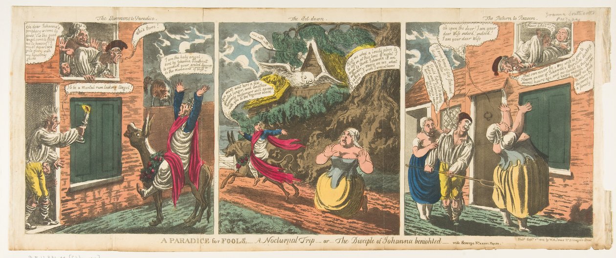 Paradice [sic] dla głupców – Nocna wycieczka lub uczeń Johanny benigh…, 1 września 1814 r. autorstwa Charles Williams