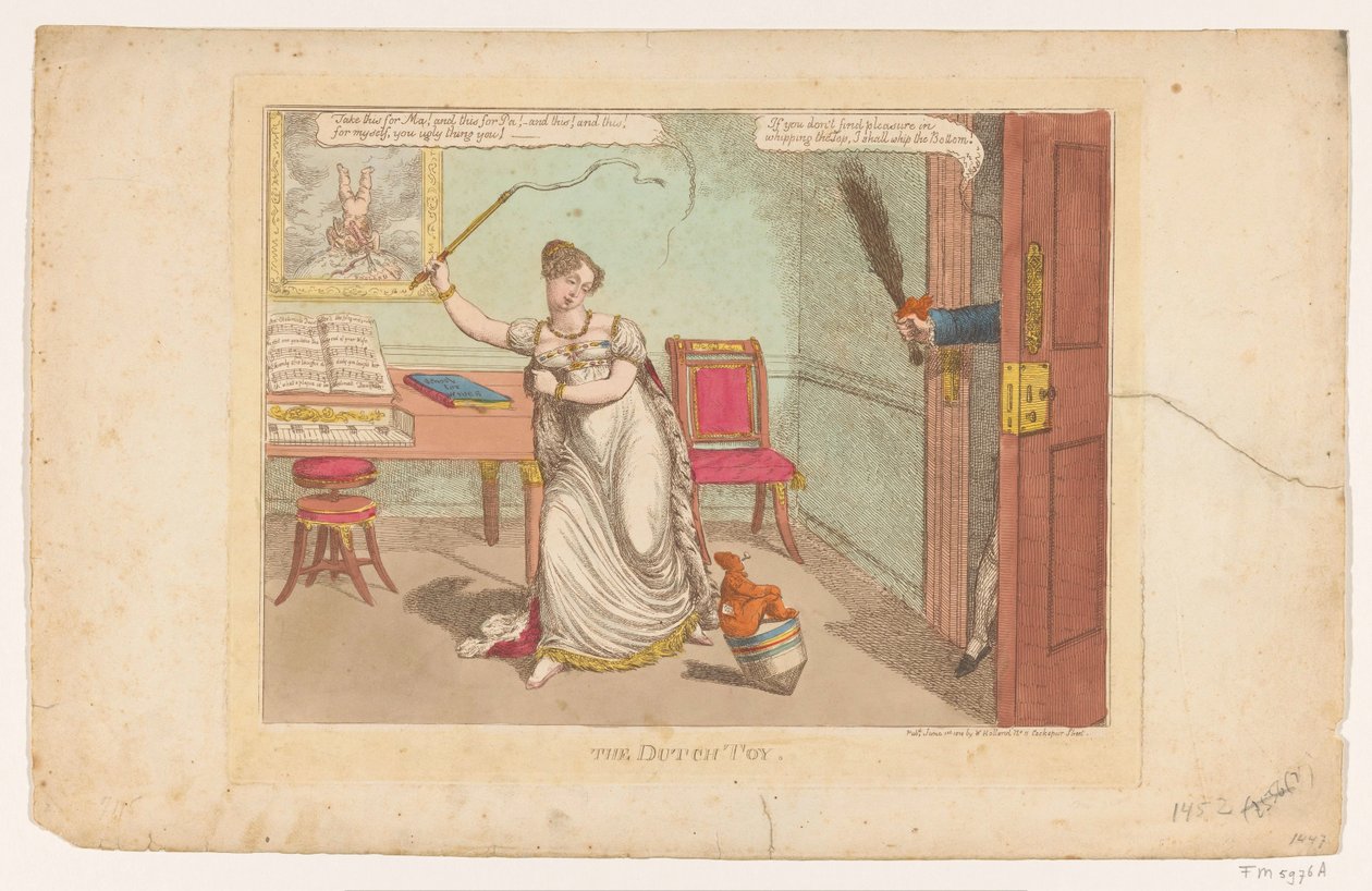 De Hollandse tol, 1814 Zabawka holenderska (tytuł na obiekcie) autorstwa Charles Williams