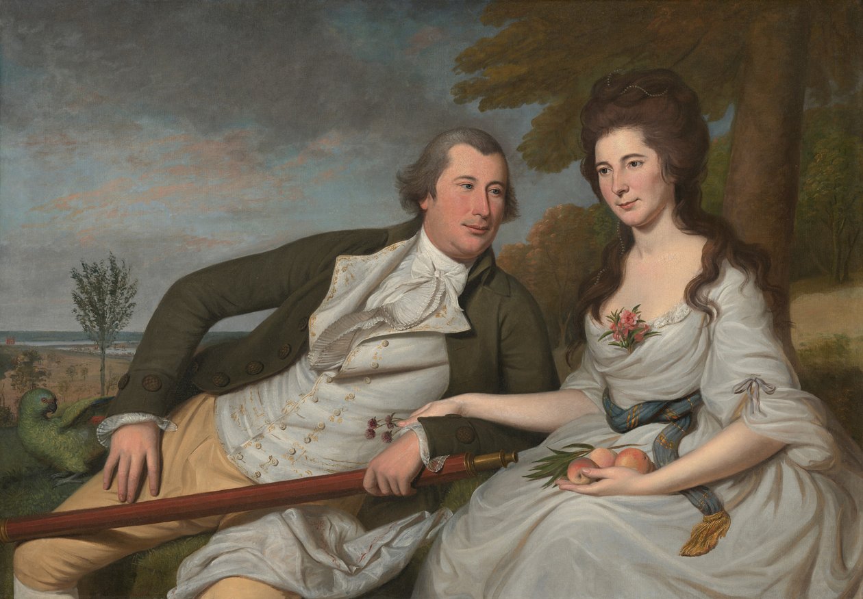 Benjamin i Eleanor Ridgely Laming autorstwa Charles Willson Peale