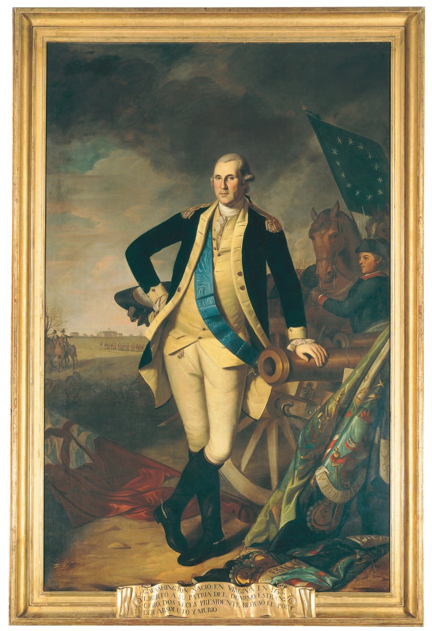 Jerzy Waszyngton w Princeton, 1779 autorstwa Charles Willson Peale