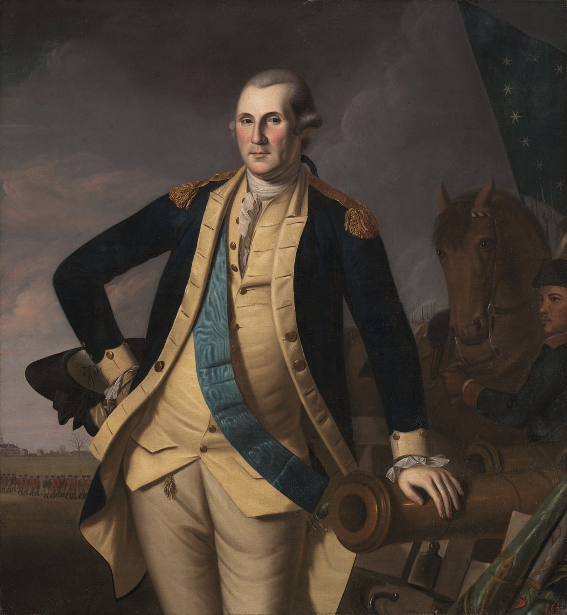 Jerzy Waszyngton w bitwie pod Princeton autorstwa Charles Willson Peale